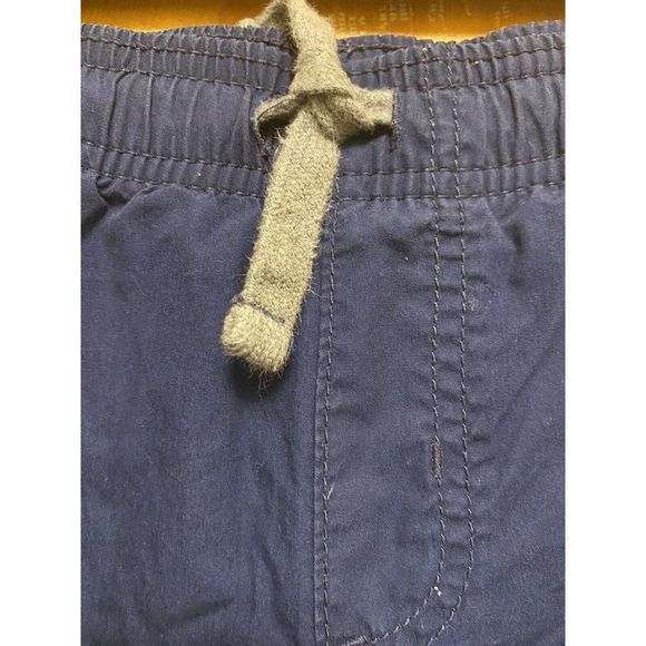 carter's KIDS  Chino Jogger Navy Blue Lace Up Pants Size 8/8A - Picture 4 of 7